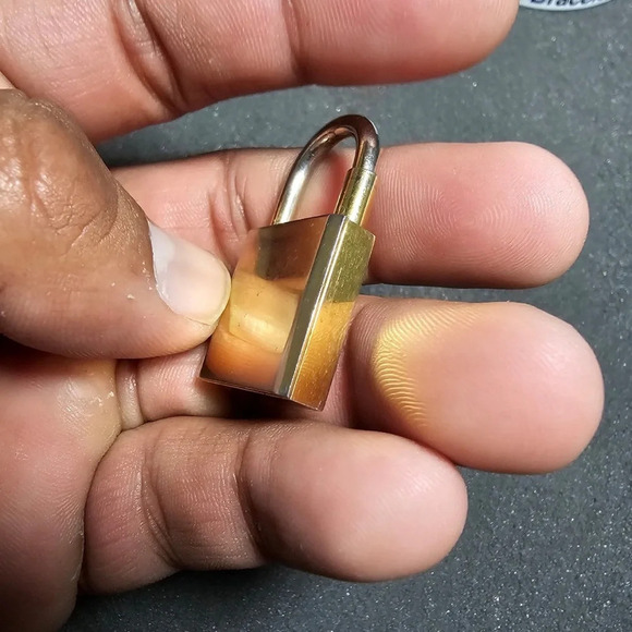 Futura Quartz Clock Watch Pendant Gold Tone Working Diamond Accent - Picture 6 of 8